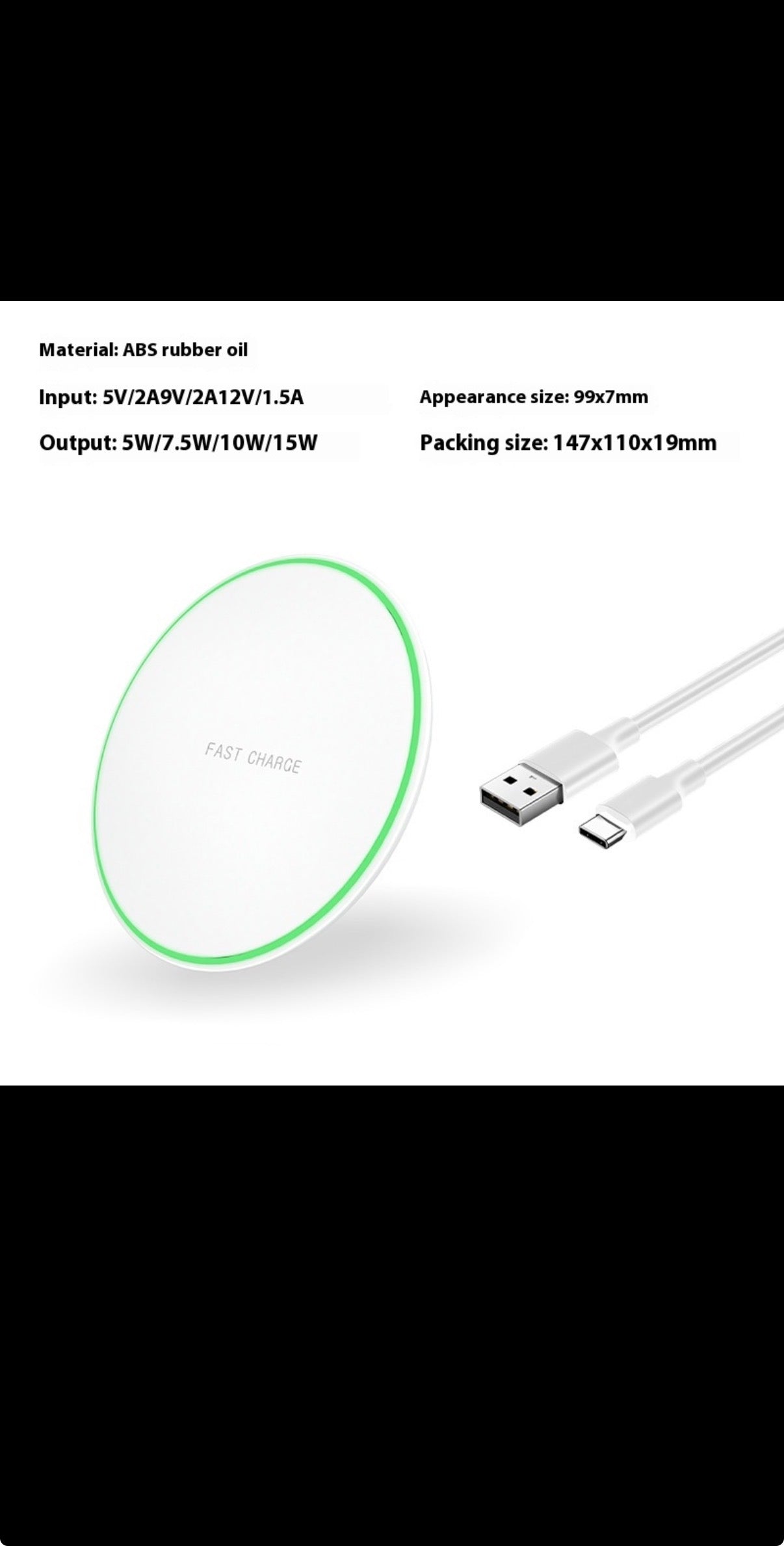Desktop Phone Ultra-thin Round Wireless Charger