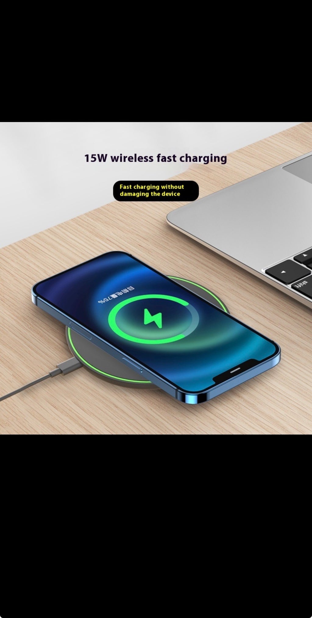 Desktop Phone Ultra-thin Round Wireless Charger