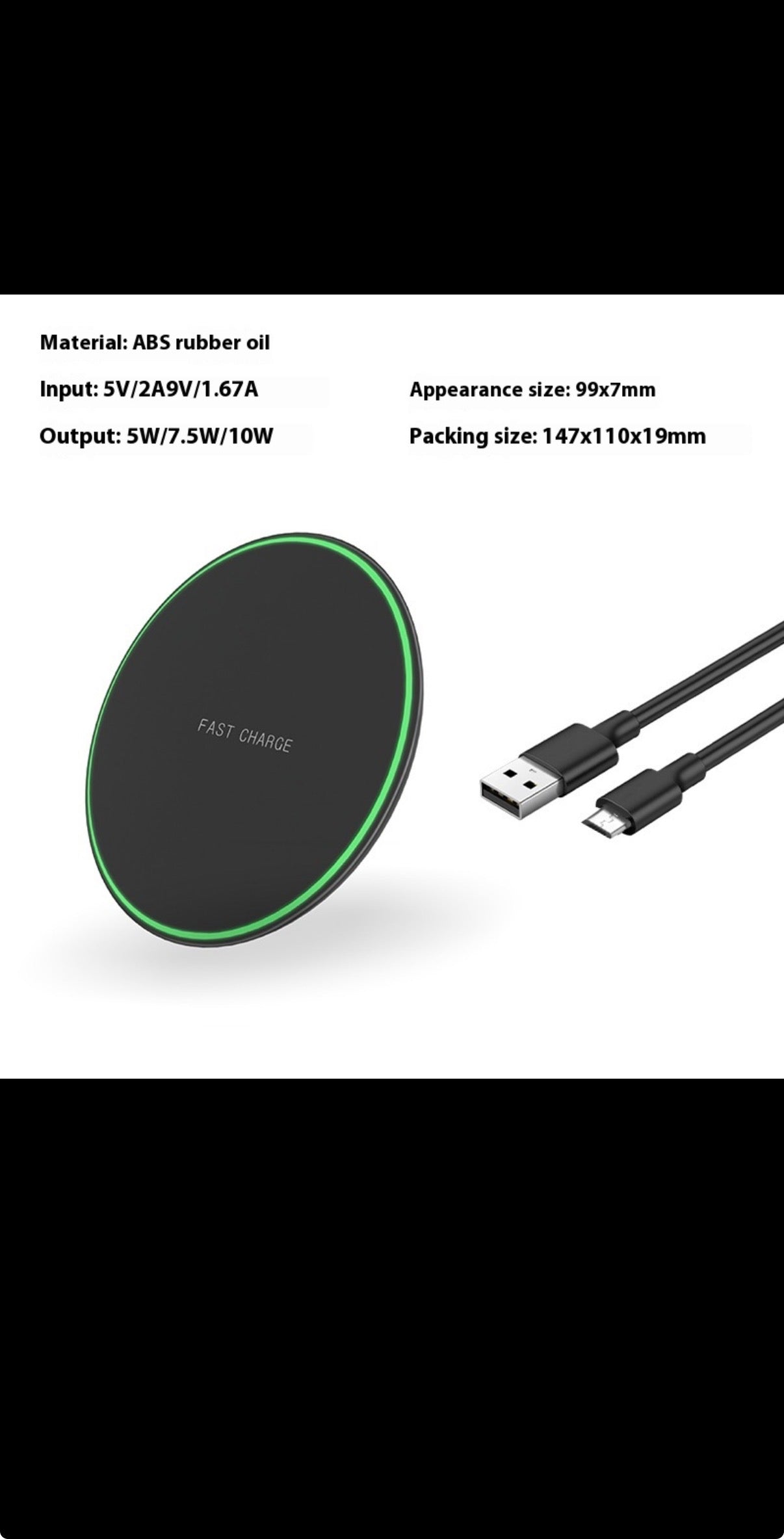 Desktop Phone Ultra-thin Round Wireless Charger